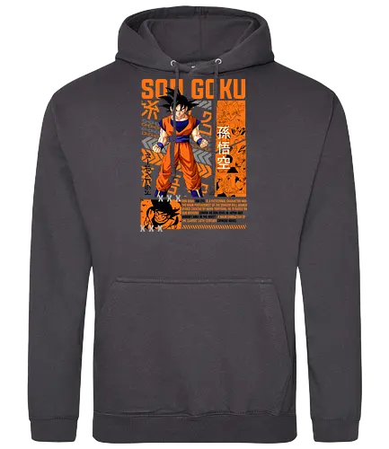 Son Goku - dragon ball z, son goku, goku, anime hero, saiyan warrior, shonen anime, manga anime, japanese anime, anime art - Standard Hoodie