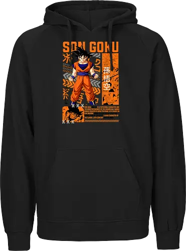 Son Goku - dragon ball z, son goku, goku, anime hero, saiyan warrior, shonen anime, manga anime, japanese anime, anime art - Fairtrade Hoodie