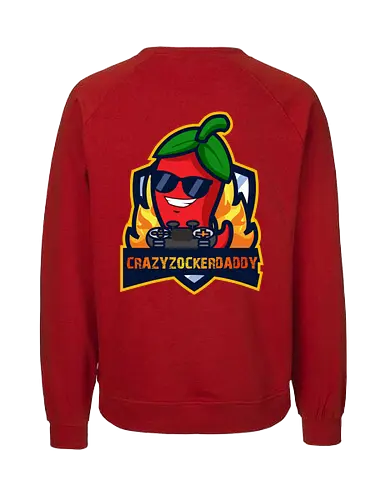 Crazyzockerdaddy - gaming, gamer, zocken, nerd, humor, lustig, spruch, illustration, design, fun - Fairtrade Sweatshirt