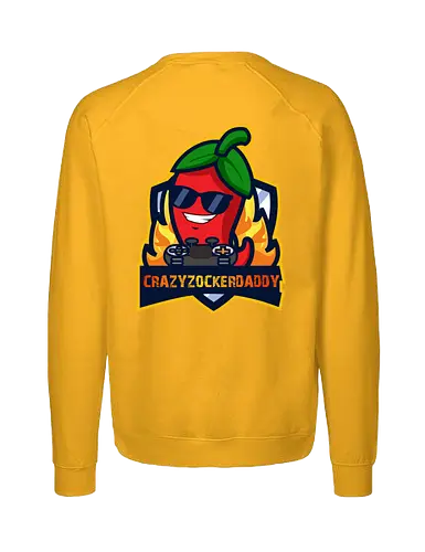 Crazyzockerdaddy - gaming, gamer, zocken, nerd, humor, lustig, spruch, illustration, design, fun - Fairtrade Sweatshirt