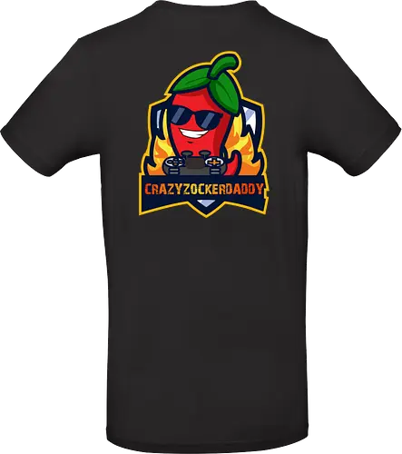 Crazyzockerdaddy - gaming, gamer, zocken, nerd, humor, lustig, spruch, illustration, design, fun
