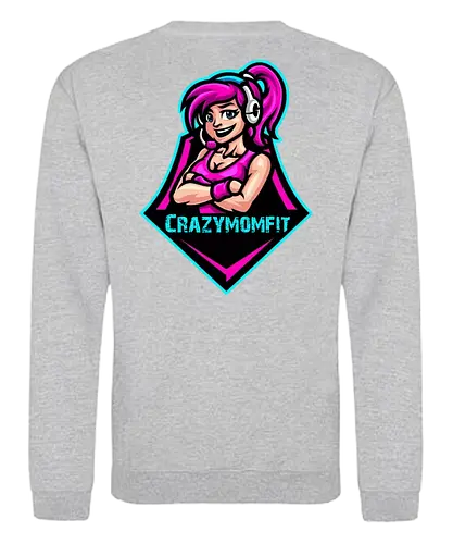 Crazymomfit - gaming, gamer, zocken, nerd, humor, lustig, spruch, illustration, design, fun - Sweatshirt