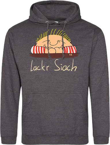 Lackr Siach, helle Schrift