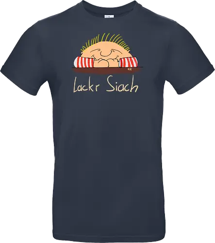 Lackr Siach, helle Schrift