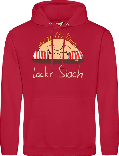 Lackr Siach, helle Schrift