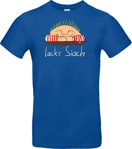 Lackr Siach, helle Schrift