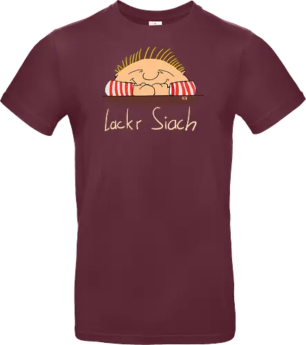 Lackr Siach, helle Schrift