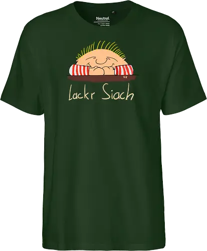 Lackr Siach, helle Schrift