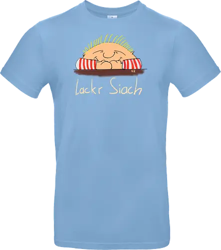 Lackr Siach, helle Schrift