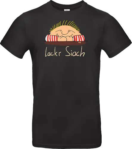 Lackr Siach, helle Schrift