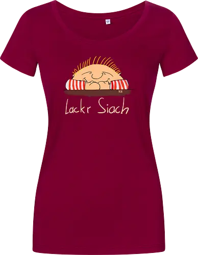 Lackr Siach, helle Schrift