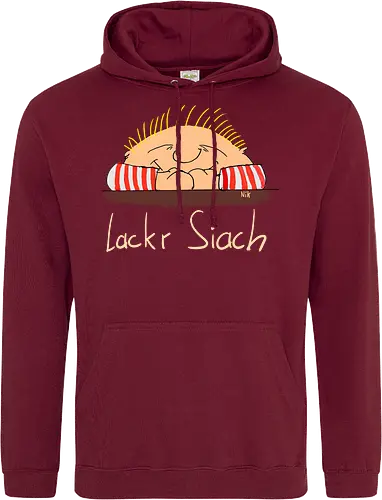Lackr Siach, helle Schrift