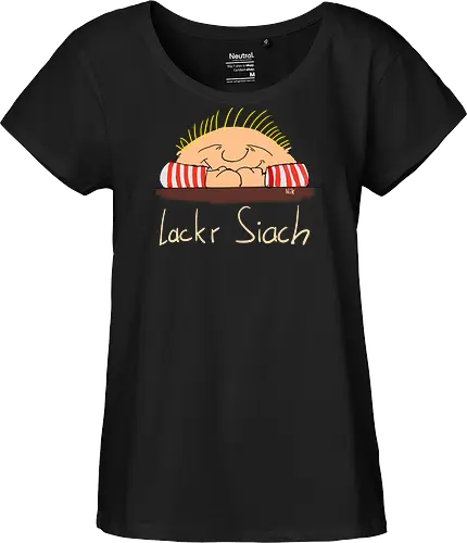 Lackr Siach, helle Schrift