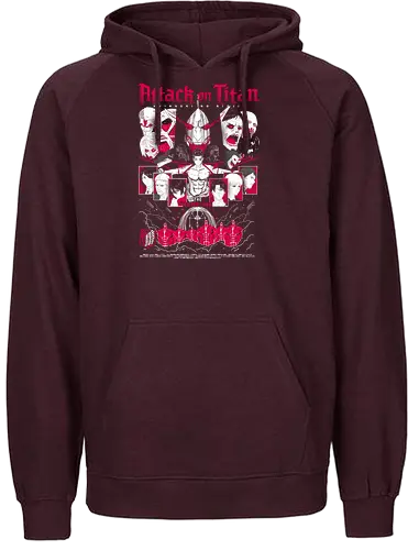 Attack titan - Attack, shingeki no kyojin, anime series, titan battle, dark anime, manga anime, japanese anime, anime art, otaku style - Fairtrade Hoodie