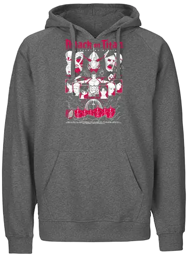 Attack titan - Attack, shingeki no kyojin, anime series, titan battle, dark anime, manga anime, japanese anime, anime art, otaku style - Fairtrade Hoodie