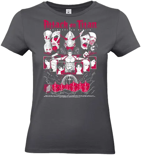 Attack titan - Attack, shingeki no kyojin, anime series, titan battle, dark anime, manga anime, japanese anime, anime art, otaku style - Standard T-Shirt (Frauen)