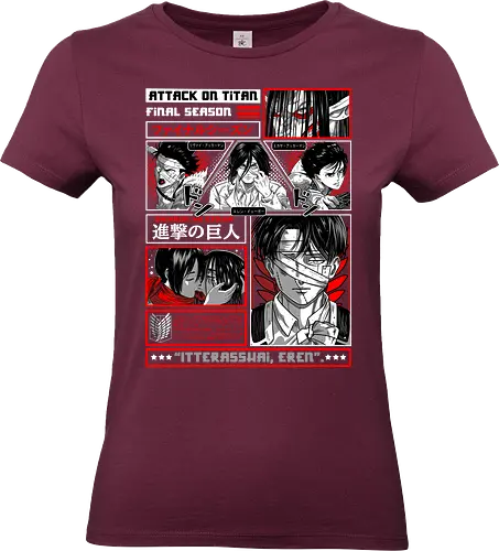 Attack Titan final season - attack on titan final season, shingeki no kyojin, anime series, final arc, titan war, dark anime, manga anime, japanese anime, anime art - Standard T-Shirt (Frauen)