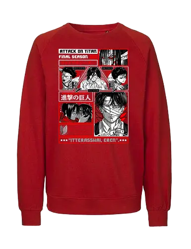 Attack Titan final season - attack on titan final season, shingeki no kyojin, anime series, final arc, titan war, dark anime, manga anime, japanese anime, anime art - Fairtrade Sweatshirt