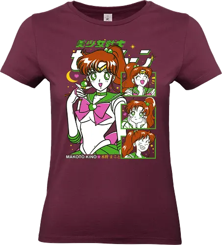 Sailor Jupiter - Sailor, sailor jupiter, makoto kino, lightning guardian, magical girl, shoujo anime, manga anime, japanese anime, anime art - Standard T-Shirt (Frauen)