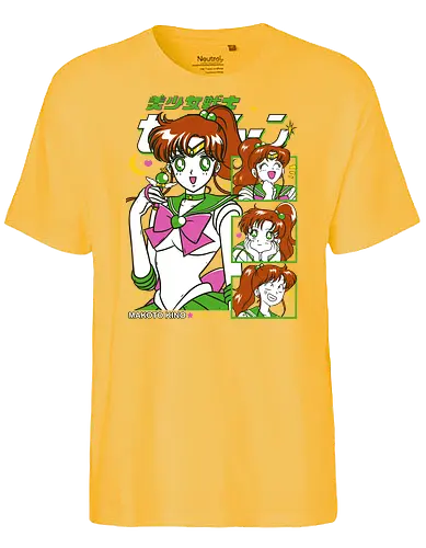 Sailor Jupiter - Sailor, sailor jupiter, makoto kino, lightning guardian, magical girl, shoujo anime, manga anime, japanese anime, anime art - Fairtrade T-Shirt