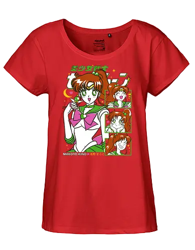 Sailor Jupiter - Sailor, sailor jupiter, makoto kino, lightning guardian, magical girl, shoujo anime, manga anime, japanese anime, anime art - Fairtrade Girl Shirt