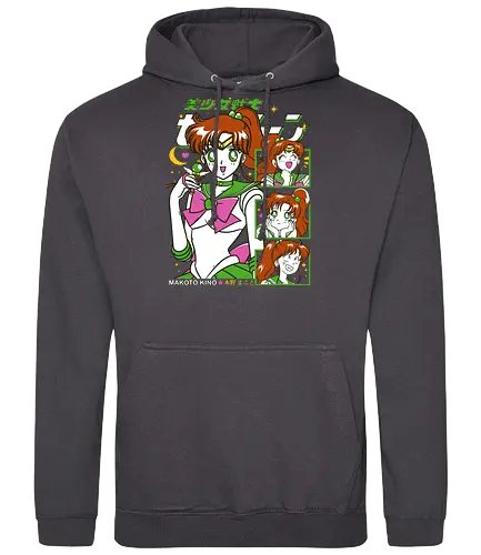 Sailor Jupiter - Sailor, sailor jupiter, makoto kino, lightning guardian, magical girl, shoujo anime, manga anime, japanese anime, anime art - Standard Hoodie