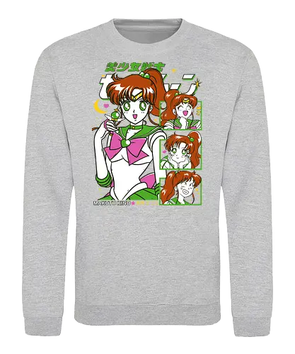 Sailor Jupiter - Sailor, sailor jupiter, makoto kino, lightning guardian, magical girl, shoujo anime, manga anime, japanese anime, anime art - Sweatshirt