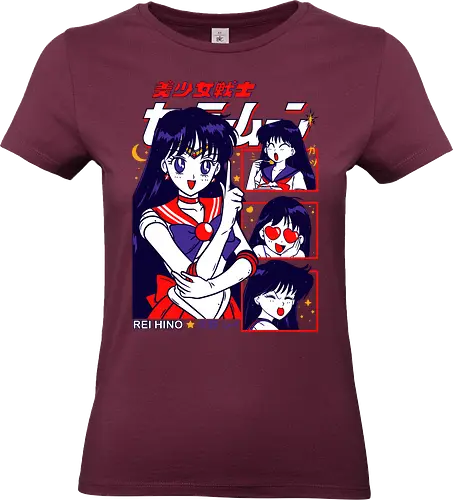 Sailor Mars - sailor, sailor mars, rei hino, fire guardian, magical girl, shoujo anime, manga anime, japanese anime, anime art - Standard T-Shirt (Frauen)