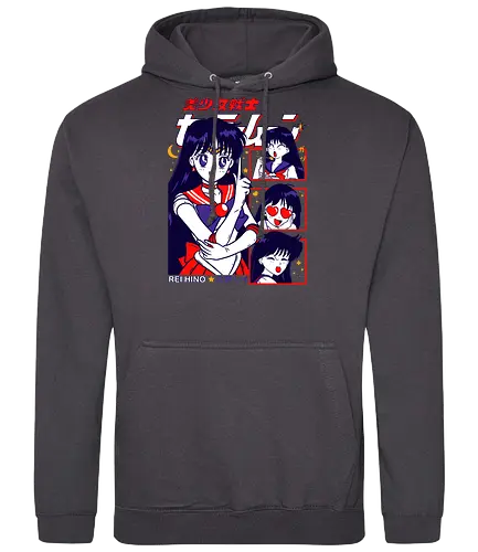 Sailor Mars - sailor, sailor mars, rei hino, fire guardian, magical girl, shoujo anime, manga anime, japanese anime, anime art - Standard Hoodie