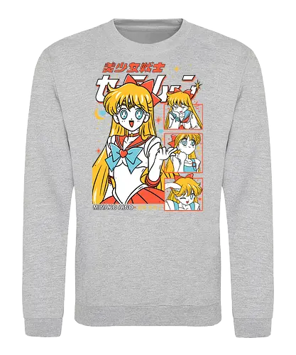 Sailor Venus - Sailor, sailor venus, minako aino, love guardian, magical girl, shoujo anime, manga anime, japanese anime, anime art - Sweatshirt