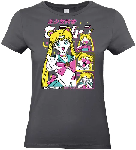 Sailor Usagi Moon - sailor, usagi tsukino, magical girl, classic anime, anime girl, shoujo anime, manga anime, japanese anime, anime art - Standard T-Shirt (Frauen)