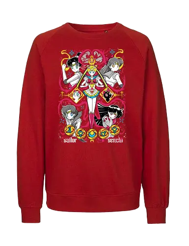 Sailors Scouts - sailor, sailor scouts, inner senshi, outer senshi, magical girls, anime girls, shoujo anime, manga anime, japanese anime, anime art - Fairtrade Sweatshirt