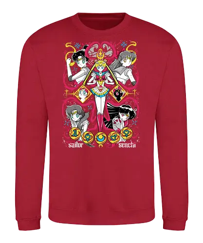 Sailors Scouts - sailor, sailor scouts, inner senshi, outer senshi, magical girls, anime girls, shoujo anime, manga anime, japanese anime, anime art - Sweatshirt