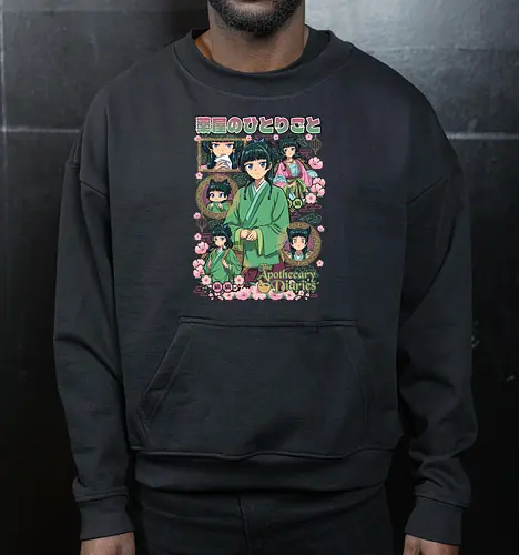 The apothecary diaries - the apothecary diaries, maomao, kusuriya no hitorigoto, historical anime, anime girl, mystery anime, manga anime, japanese anime, anime art - Cropped Sweatshirt