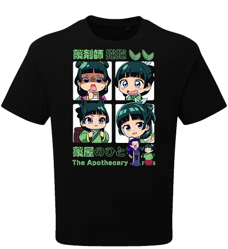 Chibi Maomao - the apothecary diaries, chibi maomao, kusuriya no hitorigoto, chibi anime, cute anime, anime girl, kawaii style, manga anime, anime art - Oversize T-Shirt
