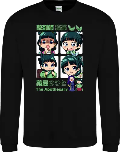 Chibi Maomao - the apothecary diaries, chibi maomao, kusuriya no hitorigoto, chibi anime, cute anime, anime girl, kawaii style, manga anime, anime art - Sweatshirt