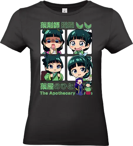 Chibi Maomao - the apothecary diaries, chibi maomao, kusuriya no hitorigoto, chibi anime, cute anime, anime girl, kawaii style, manga anime, anime art - Standard T-Shirt (Frauen)
