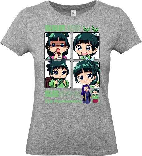 Chibi Maomao - the apothecary diaries, chibi maomao, kusuriya no hitorigoto, chibi anime, cute anime, anime girl, kawaii style, manga anime, anime art - Standard T-Shirt (Frauen)