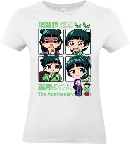 Chibi Maomao - the apothecary diaries, chibi maomao, kusuriya no hitorigoto, chibi anime, cute anime, anime girl, kawaii style, manga anime, anime art - Standard T-Shirt (Frauen)