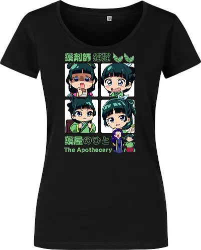 Chibi Maomao - the apothecary diaries, chibi maomao, kusuriya no hitorigoto, chibi anime, cute anime, anime girl, kawaii style, manga anime, anime art - Damen T-Shirt