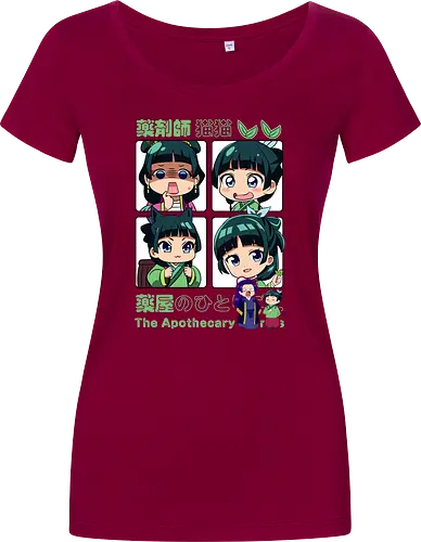 Chibi Maomao - the apothecary diaries, chibi maomao, kusuriya no hitorigoto, chibi anime, cute anime, anime girl, kawaii style, manga anime, anime art - Damen T-Shirt