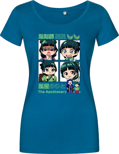Chibi Maomao - the apothecary diaries, chibi maomao, kusuriya no hitorigoto, chibi anime, cute anime, anime girl, kawaii style, manga anime, anime art - Damen T-Shirt