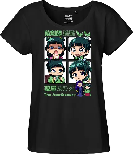 Chibi Maomao - the apothecary diaries, chibi maomao, kusuriya no hitorigoto, chibi anime, cute anime, anime girl, kawaii style, manga anime, anime art - Fairtrade Girl Shirt