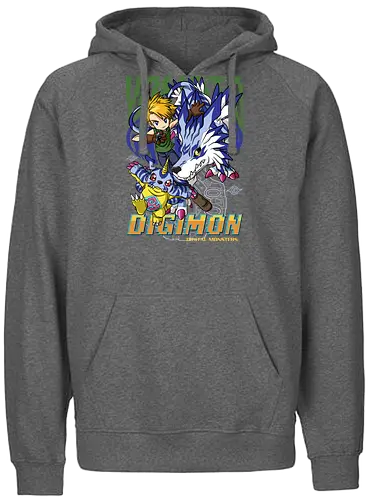 Matt Ishida – Digital Monsters Chosen Child & Partner - digital monsters, digimon adventure, matt ishida, chosen child, digidestined, digital partner, friendship bond, classic anime, manga anime, anime art - Fairtrade Hoodie