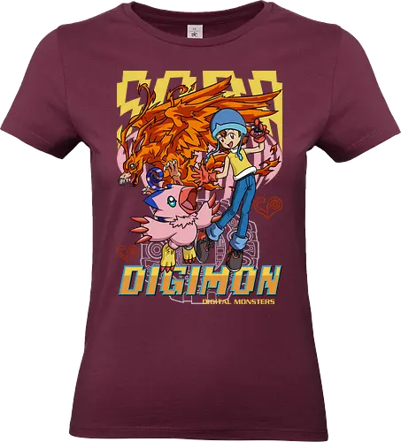 Sora Takenouchi – Digital Monsters Chosen Child & Partner - digital monsters, digimon adventure, sora takenouchi, chosen child, digidestined, digital partner, love bond, classic anime, manga anime, anime art - Standard T-Shirt (Frauen)