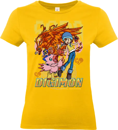 Sora Takenouchi – Digital Monsters Chosen Child & Partner - digital monsters, digimon adventure, sora takenouchi, chosen child, digidestined, digital partner, love bond, classic anime, manga anime, anime art - Standard T-Shirt (Frauen)