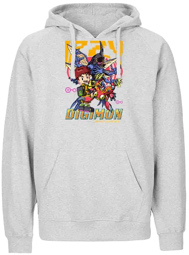 Izzy Izumi – Digital Monsters Chosen Child & Partner - digital monsters, digimon adventure, izzy izumi, chosen child, digidestined, digital partner, knowledge crest, classic anime, manga anime, anime art - Fairtrade Hoodie