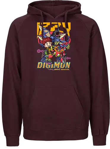 Izzy Izumi – Digital Monsters Chosen Child & Partner - digital monsters, digimon adventure, izzy izumi, chosen child, digidestined, digital partner, knowledge crest, classic anime, manga anime, anime art - Fairtrade Hoodie