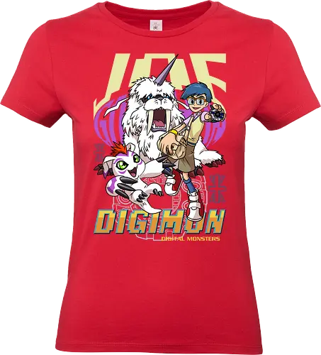 Joe Kido – Digital Monsters Chosen Child & Partner - digital monsters, digimon adventure, joe kido, chosen child, digidestined, digital partner, reliability crest, classic anime, manga anime, anime art - Standard T-Shirt (Frauen)