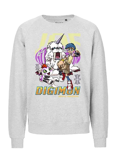 Joe Kido – Digital Monsters Chosen Child & Partner - digital monsters, digimon adventure, joe kido, chosen child, digidestined, digital partner, reliability crest, classic anime, manga anime, anime art - Fairtrade Sweatshirt
